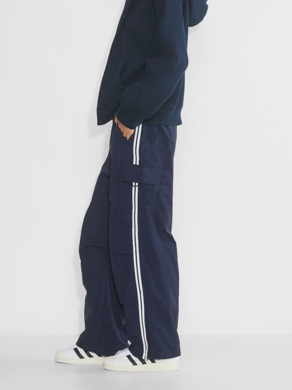 Tna Barry Cargo Pant in ADMIRAL/WHITE